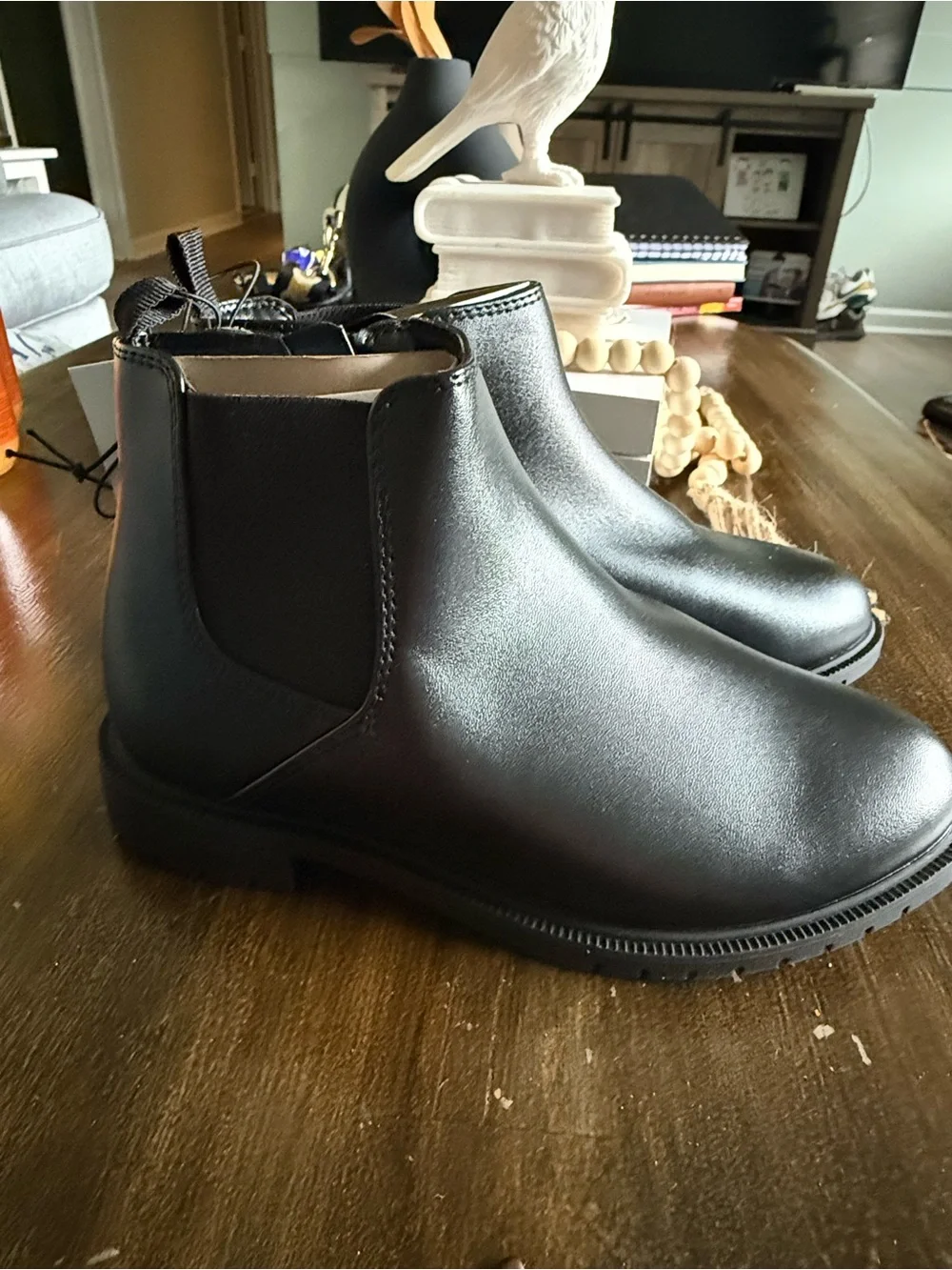 Classic Black Chelsea Ankle Boots size 1 cat&Jack